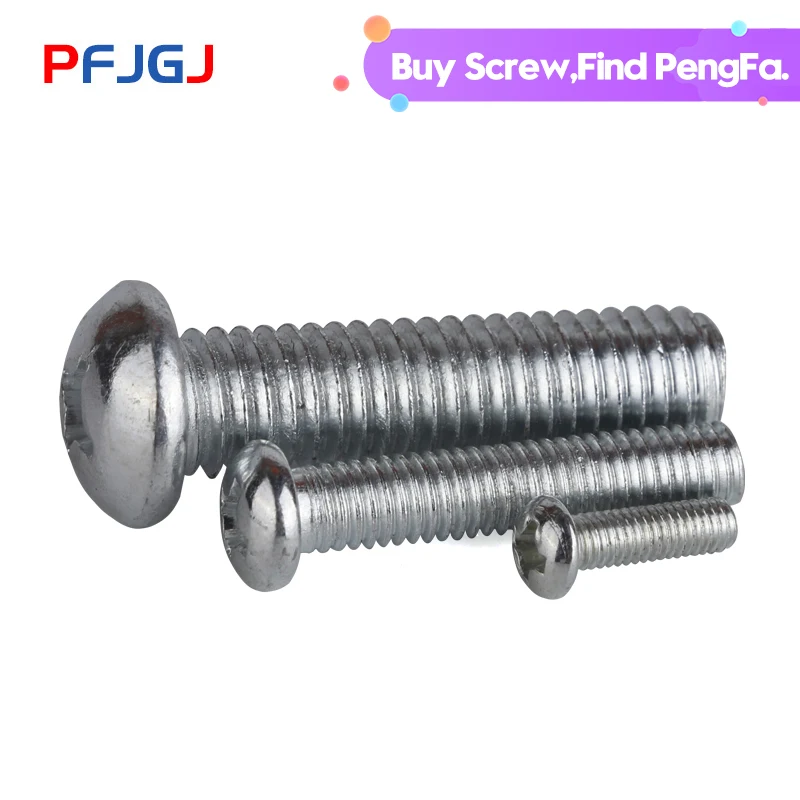 Peng Fa GB818 galvanized circular machine screw cross head screw cross head machine screw M2M2.5M3M4M5M6M8
Peng Fa GB818 galvanized circular machine screw cross head screw cross head machine screw M2M2.5M3M4M5M6M8