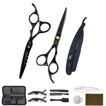 6.0" Professional Hair Scissors Hairdressing Scissors Barber Cutting Shears Straight Scissors Barber shop thinning scissors
6.0" Professional Hair Scissors Hairdressing Scissors Barber Cutting Shears Straight Scissors Barber shop thinning scissors