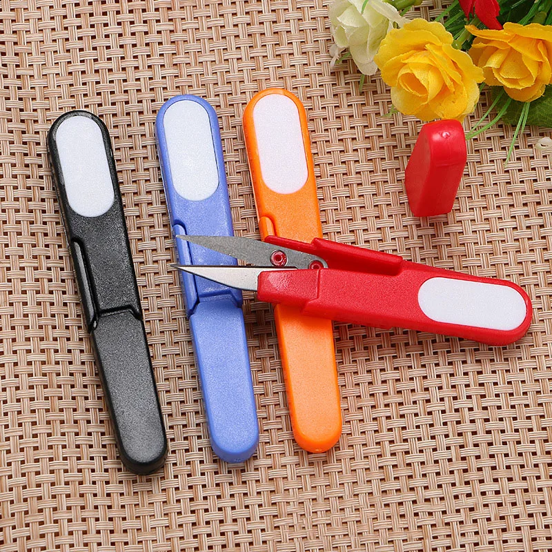 4pcs Sewing Scissors U-Type Thread Cutter Scissors with Protective Cover for Cross Stitch DIY Projects ALI88
4pcs Sewing Scissors U-Type Thread Cutter Scissors with Protective Cover for Cross Stitch DIY Projects ALI88