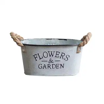 Vintage Old Tin Bucket Succulents Fashion Flower Can Indoor/outdoor Garden Planting Supplies
Vintage Old Tin Bucket Succulents Fashion Flower Can Indoor/outdoor Garden Planting Supplies