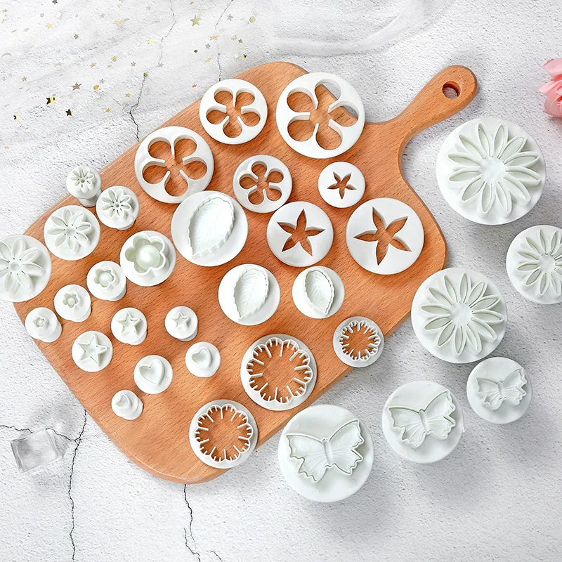 Новый белый 33 шт./компл. помадка для украшения торта Sugarcraft Плунжер резак