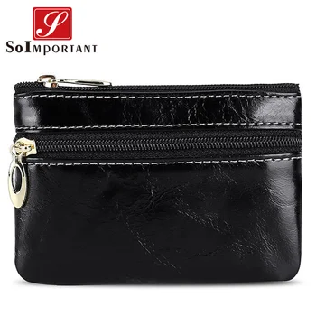 Mini Women Genuine Oil Wax Leather Slim Wallets Female Zipper Coin Purses Card Holder Magic Money Bags With Car Key Ring
Mini Women Genuine Oil Wax Leather Slim Wallets Female Zipper Coin Purses Card Holder Magic Money Bags With Car Key Ring
