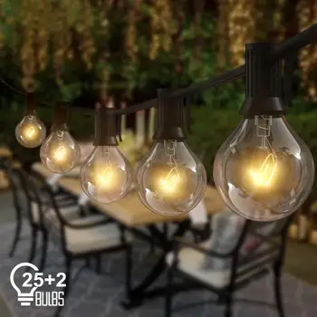 25ft Outdoor Patio String Lights Waterproof IP44 Hanging Light for Porch Backyard Deck Bistro Gazebos Pergolas Balcony UL Listed
25ft Outdoor Patio String Lights Waterproof IP44 Hanging Light for Porch Backyard Deck Bistro Gazebos Pergolas Balcony UL Listed