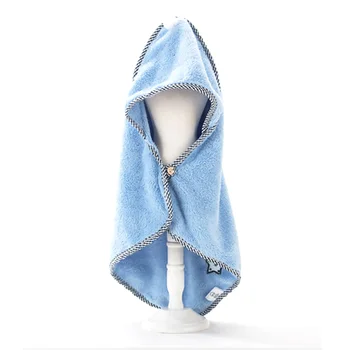 

Soft Cleaning Home Fiber Bathrobe Washing Dog Cat Super Absorbent Solid Button Closure Universal Shower Drying Pet Bath Towel