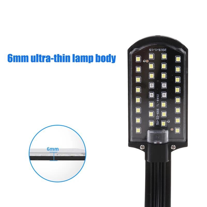Slim silhouette of the lamp