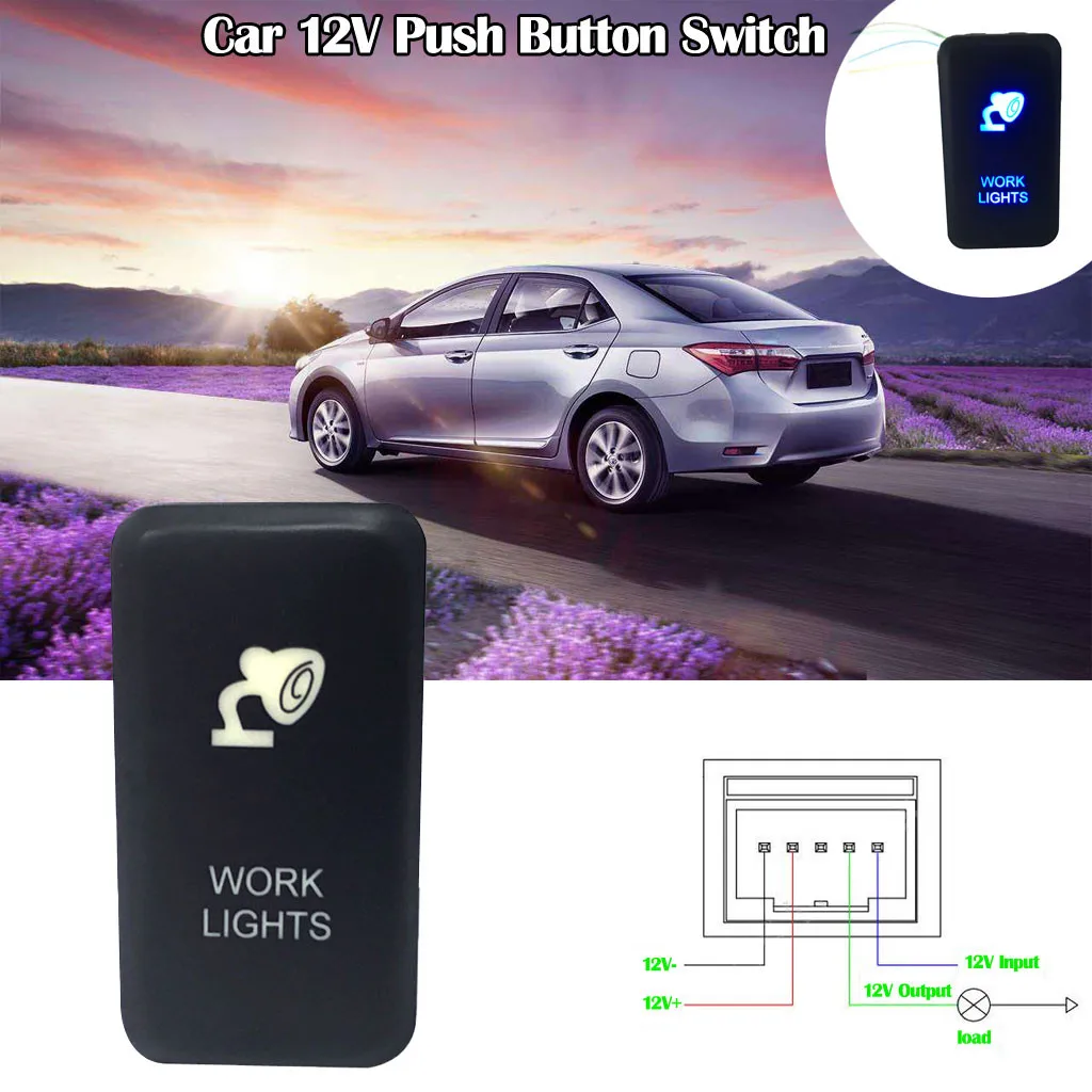 YATERKU Fog Light Switch for Car 12V Push Button Switch LED Blue Work Light For Prado 120 Series 2003-2009#a731y50
YATERKU Fog Light Switch for Car 12V Push Button Switch LED Blue Work Light For Prado 120 Series 2003-2009#a731y50