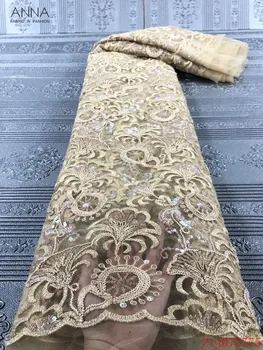 Anna fashion nigerian net lace french sequins fabric 2020 high quality embroidery african lace mesh fabric 5 yards/pcs for dress
Anna fashion nigerian net lace french sequins fabric 2020 high quality embroidery african lace mesh fabric 5 yards/pcs for dress