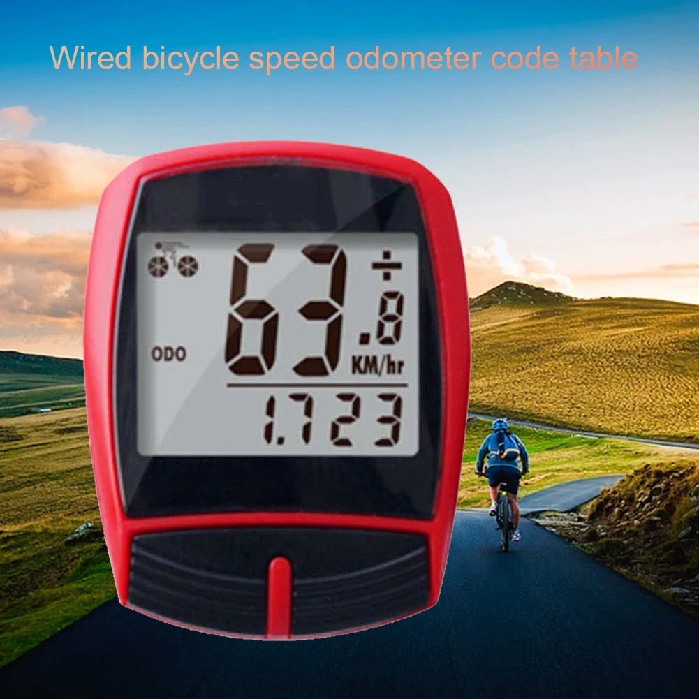 LCD Display Accessories Wired Sensor Digital Multifunction Bicycle Speedometer Bike Clear Stopwatch Cycling Computer Waterproof
LCD Display Accessories Wired Sensor Digital Multifunction Bicycle Speedometer Bike Clear Stopwatch Cycling Computer Waterproof
