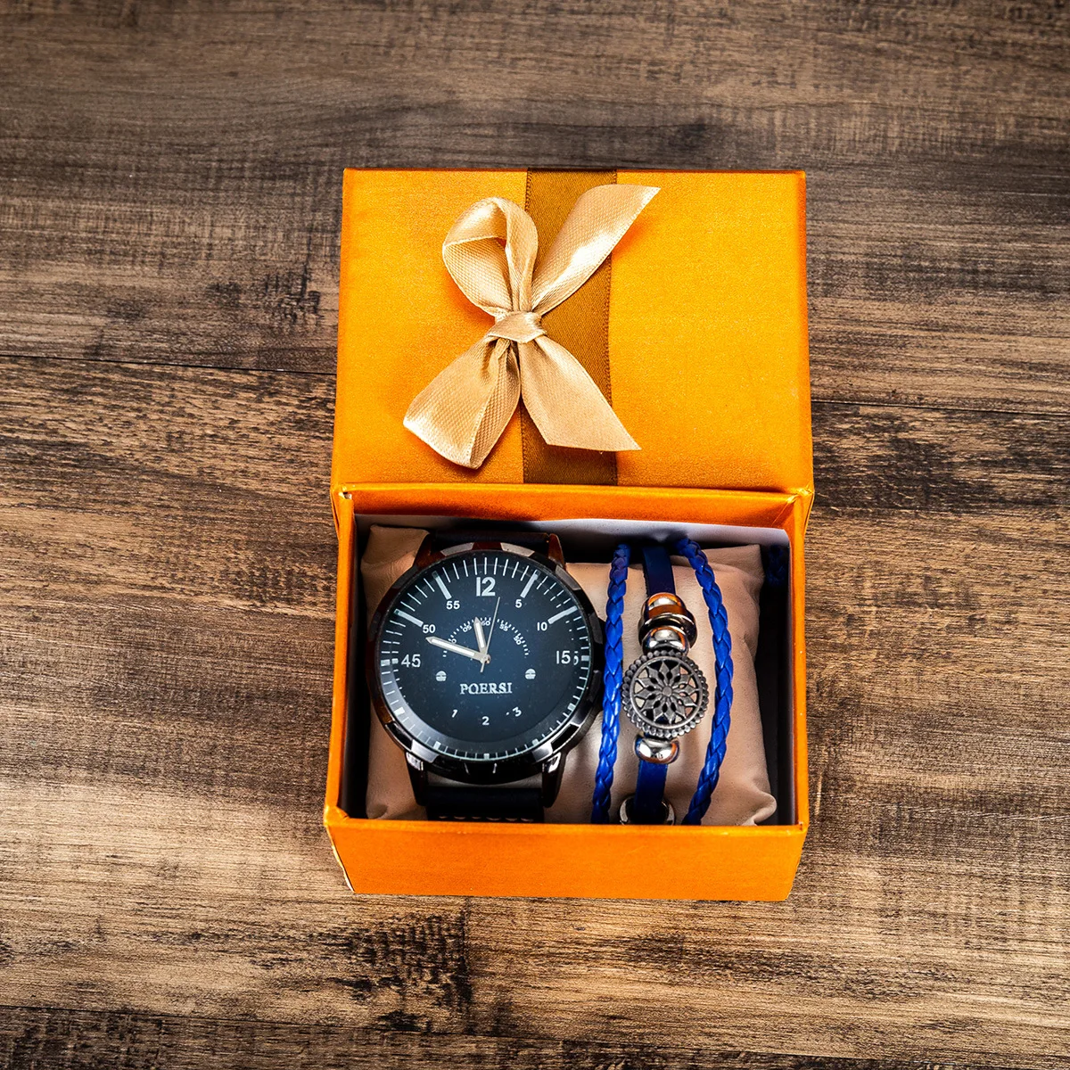 Men's New Business Fashion Trend Belt Quartz Watch + Bracelet Set - 2pcs / Set Factory Direct Sales Designer Watch
Men's New Business Fashion Trend Belt Quartz Watch + Bracelet Set - 2pcs / Set Factory Direct Sales Designer Watch