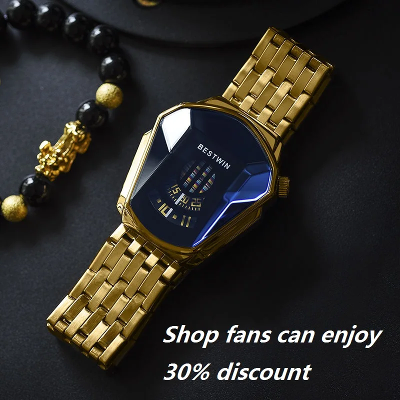 Authentic Automatic Men's Black Technology Watch Men's Net Red Waterproof High-End Fashion Steel Belt Quartz Watch Couple Suit
Authentic Automatic Men's Black Technology Watch Men's Net Red Waterproof High-End Fashion Steel Belt Quartz Watch Couple Suit