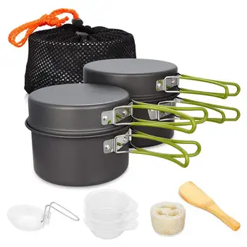 Non-stick Pots Pans Portable Outdoor Camping Hiking Cooking Set Cookware travel tableware
Non-stick Pots Pans Portable Outdoor Camping Hiking Cooking Set Cookware travel tableware