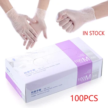 In stock Fast Shiping 100PCS/pack Disposable Gloves Avoid Direct Touch Household Hair Salon Safe Hygiene Rubber Cleaning Gloves 
In stock Fast Shiping 100PCS/pack Disposable Gloves Avoid Direct Touch Household Hair Salon Safe Hygiene Rubber Cleaning Gloves