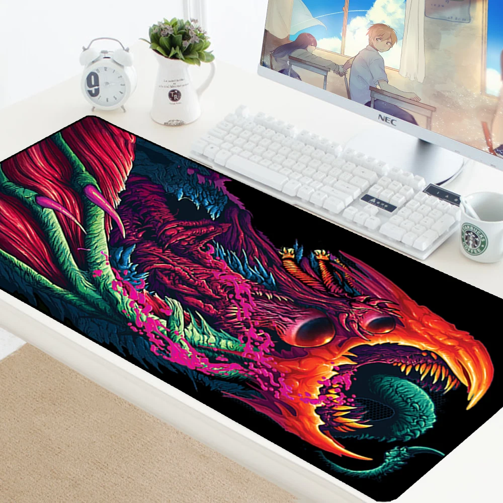 Коврик для мыши CSGO большой коврик XL XXL резиновый противоскользящий Hyper Beast коврики