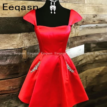 Cheap Womens Short Cocktail Dresses 2020 A-line Cap Sleeves Back Open Red Party Gown with Pockets Plus Size
Cheap Womens Short Cocktail Dresses 2020 A-line Cap Sleeves Back Open Red Party Gown with Pockets Plus Size