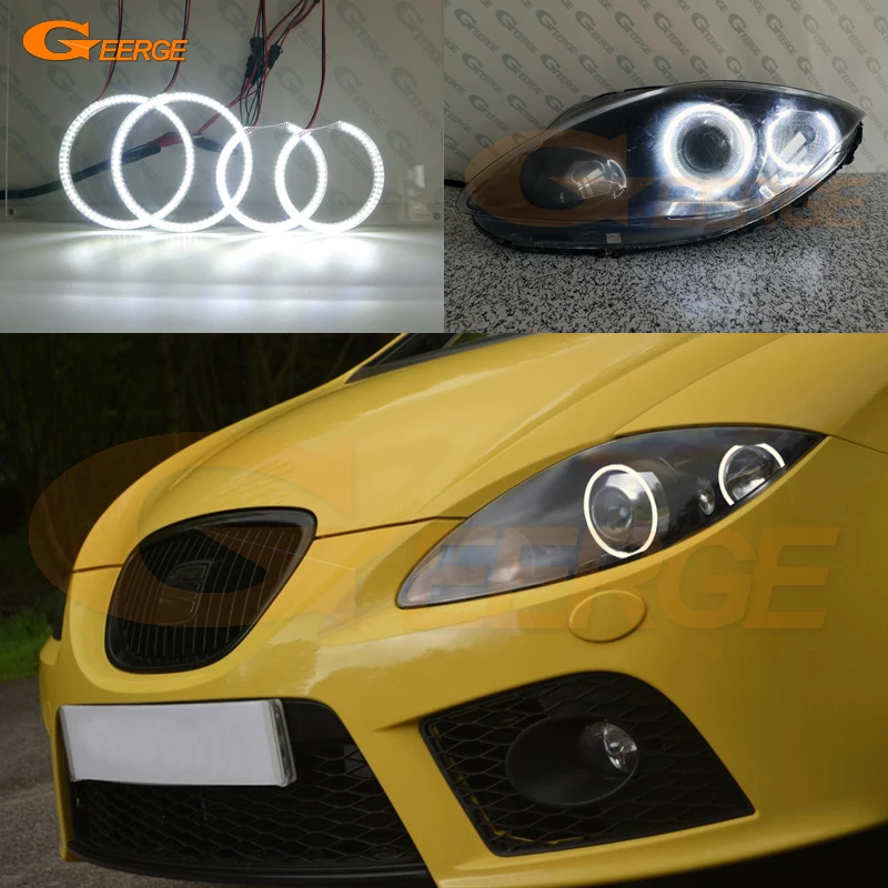 For seat leon Mk2 1P facelift 2009-2012 Xenon headlight Excellent Ultra bright illumination smd led Angel Eyes Halo Ring kit
For seat leon Mk2 1P facelift 2009-2012 Xenon headlight Excellent Ultra bright illumination smd led Angel Eyes Halo Ring kit
