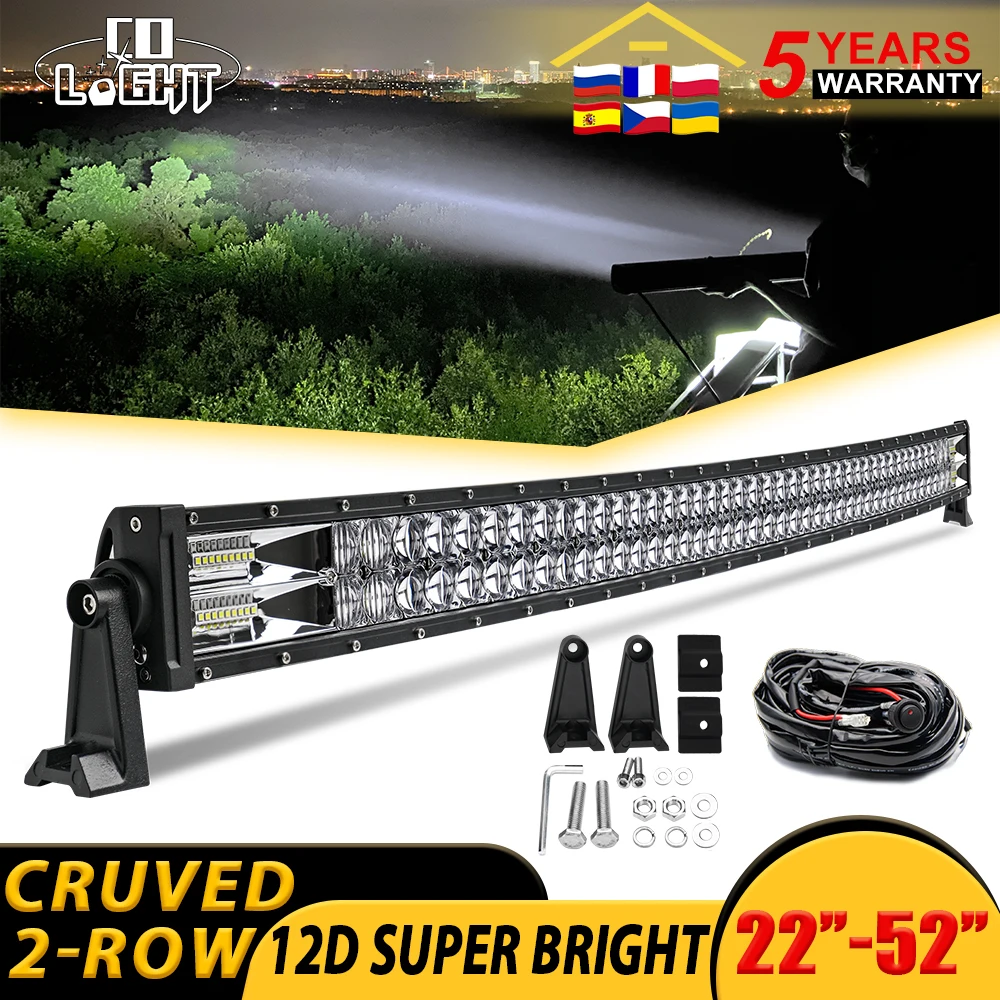CO LIGHT 12D 42inch 820W 12V 24V Offroad Led Light Bar Spot Flood Combo 2-Rows Led Work Light for Car 4WD Truck SUV ATV Lada UAZ
CO LIGHT 12D 42inch 820W 12V 24V Offroad Led Light Bar Spot Flood Combo 2-Rows Led Work Light for Car 4WD Truck SUV ATV Lada UAZ