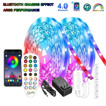 ARGB LED Strip Light Rope Package Set Animation Chasing Dream Color Music Sync 5050 RF Remote Bluetooth 12V Christmas Lighting
ARGB LED Strip Light Rope Package Set Animation Chasing Dream Color Music Sync 5050 RF Remote Bluetooth 12V Christmas Lighting