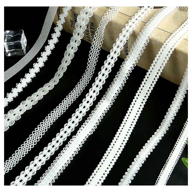 10 Yards1cm elastic small lace waves white nylon webbing costume jewellery underwear lace DIY cuffs small elastic lace decoratio
10 Yards1cm elastic small lace waves white nylon webbing costume jewellery underwear lace DIY cuffs small elastic lace decoratio