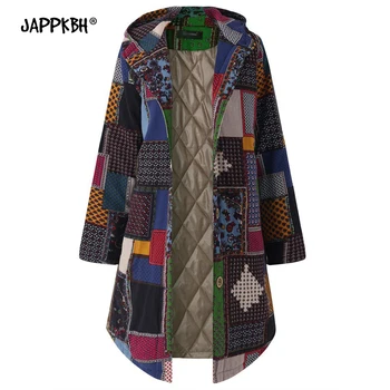 Autumn Winter Jackets Women 2020 Casual Plus Size Hooded Coat Female Vintage Print Cotton And Linen Thick Warm Long Parkas 5XL
Autumn Winter Jackets Women 2020 Casual Plus Size Hooded Coat Female Vintage Print Cotton And Linen Thick Warm Long Parkas 5XL