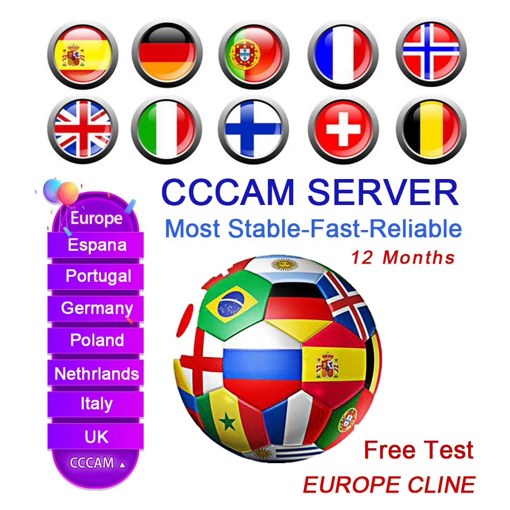 Europe 6/7 Lines Cccam urope Full HD 1 Year Cccams for Europe Use for Satellite TV Receiver DVB-S2 hd
Europe 6/7 Lines Cccam urope Full HD 1 Year Cccams for Europe Use for Satellite TV Receiver DVB-S2 hd