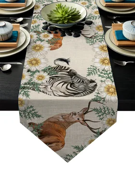 Sunflower Deer Zebra Table Runner Table Flag Home Party Decorative Tablecloth Table Runners
Sunflower Deer Zebra Table Runner Table Flag Home Party Decorative Tablecloth Table Runners