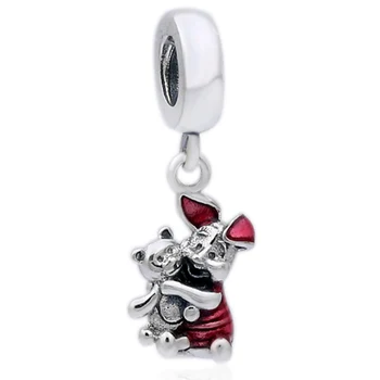 Authentic 925 Sterling Silver Bead Charm Enamel Perfectly Captures Piglet Pendant Beads Fit Pandora Bracelet Bangle DIY Jewelry
Authentic 925 Sterling Silver Bead Charm Enamel Perfectly Captures Piglet Pendant Beads Fit Pandora Bracelet Bangle DIY Jewelry