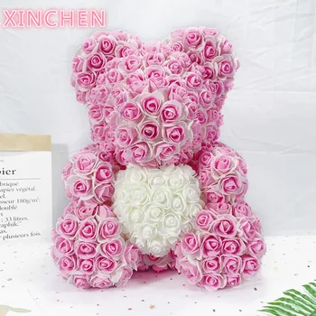 2020 New Double colors 40CM Rose Teddy Bears With Heart Artificial Flower Bears For Valentine's Day Wedding Gifts Drop Shipping
2020 New Double colors 40CM Rose Teddy Bears With Heart Artificial Flower Bears For Valentine's Day Wedding Gifts Drop Shipping