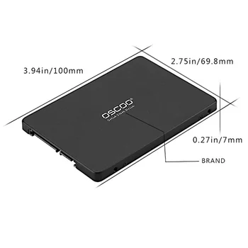 

Oscoo SSD HDD 2.5 SATA3 SSD 120GB SATA III 240GB SSD 480GB SSD 960gb 7mm Internal Solid State Drive for Desktop Laptop PC