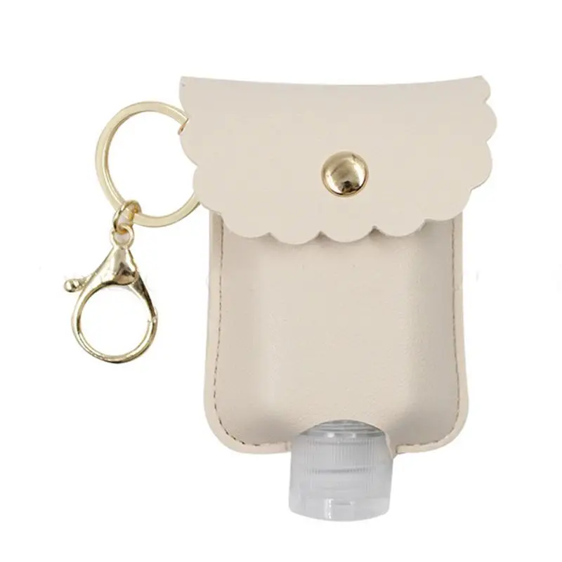 Empty Bottle PU Leather Hand Sanitizer Keychain Holder Refillable with Flip Cap X5XA
Empty Bottle PU Leather Hand Sanitizer Keychain Holder Refillable with Flip Cap X5XA
