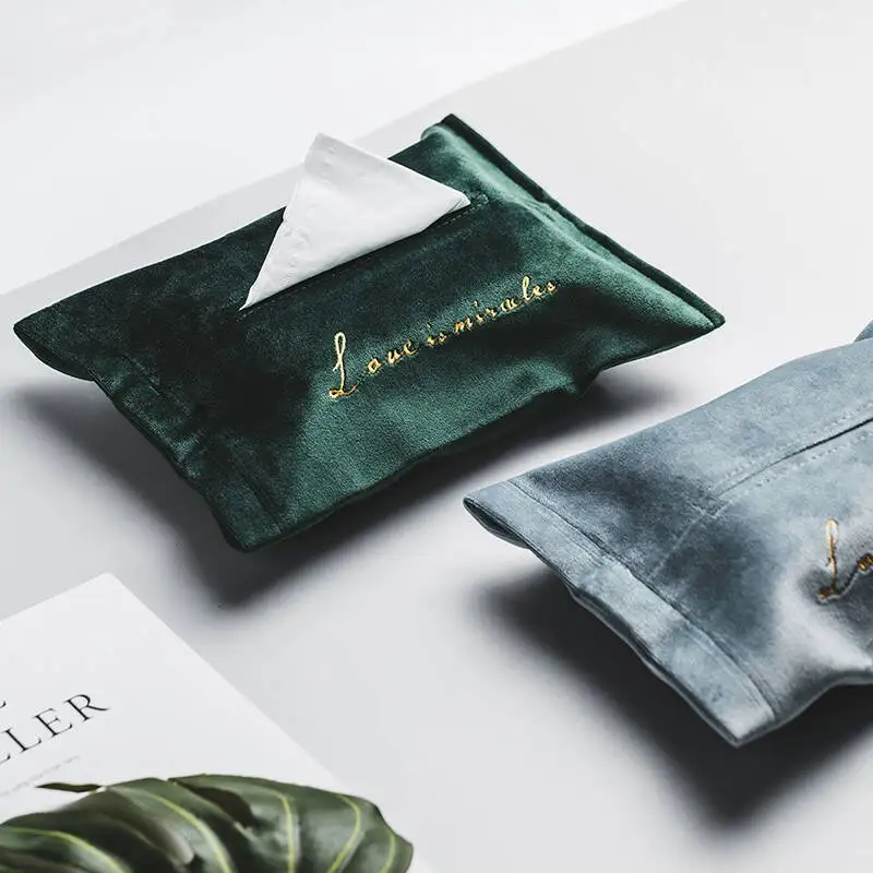 Nordic Velvet Tissue Paper Holder Tissue Box Cover Napkin Case Rectangle Folding Tissue Pumping Bag For Living Room Office
Nordic Velvet Tissue Paper Holder Tissue Box Cover Napkin Case Rectangle Folding Tissue Pumping Bag For Living Room Office