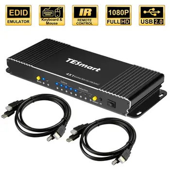KVM Switch HDMI 4k 60hz 4x1 HDMI Switcher 4 Port HDMI Switch smoothly by TESmart
KVM Switch HDMI 4k 60hz 4x1 HDMI Switcher 4 Port HDMI Switch smoothly by TESmart