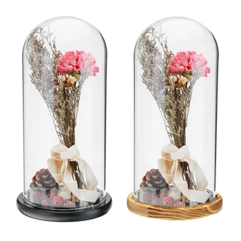 Glass Globe Display Dome Cover Cloche Bell Jar Immortal Flower Rose Preservation Vase Wooden Base Wedding Home Decoration Gifts
Glass Globe Display Dome Cover Cloche Bell Jar Immortal Flower Rose Preservation Vase Wooden Base Wedding Home Decoration Gifts
