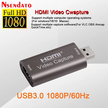 4K USB Video Capture Card USB3.0 2.0 HDMI Video Grabber Record Box with Loop audio for PS4 Game Camcorder Live Stream Recording
4K USB Video Capture Card USB3.0 2.0 HDMI Video Grabber Record Box with Loop audio for PS4 Game Camcorder Live Stream Recording