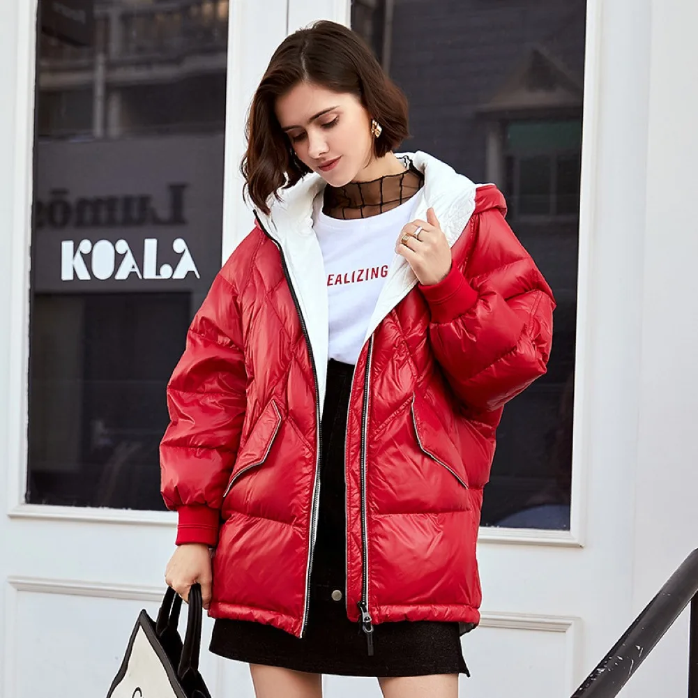 Winter New Down Coat Women Short Fashion Loose Jacket White Duck Down Hooded Warm Bread Jacket
Winter New Down Coat Women Short Fashion Loose Jacket White Duck Down Hooded Warm Bread Jacket