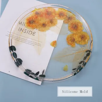 Silicone Coaster Molds Big Tray Round DIY Crystal Epoxy Mold Plate Swing Ornament Table Decorative 2020 New 
Silicone Coaster Molds Big Tray Round DIY Crystal Epoxy Mold Plate Swing Ornament Table Decorative 2020 New
