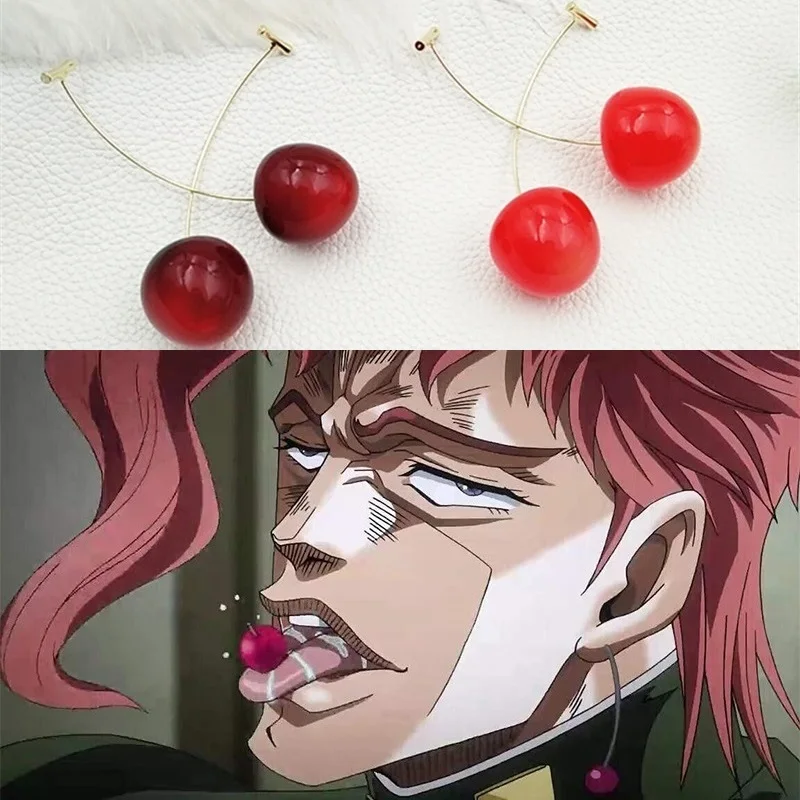 Аниме JOJO JoJo странное приключение косплей какъин норяки серьги гвоздики в форме