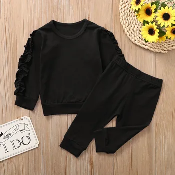 MUQGEW Newest Children Set 2019 Baby Girls Long Sleeve Outfits Solid Frill Tops Solid Pants Toddler Kid Pajamas Outfits conjunto
MUQGEW Newest Children Set 2019 Baby Girls Long Sleeve Outfits Solid Frill Tops Solid Pants Toddler Kid Pajamas Outfits conjunto