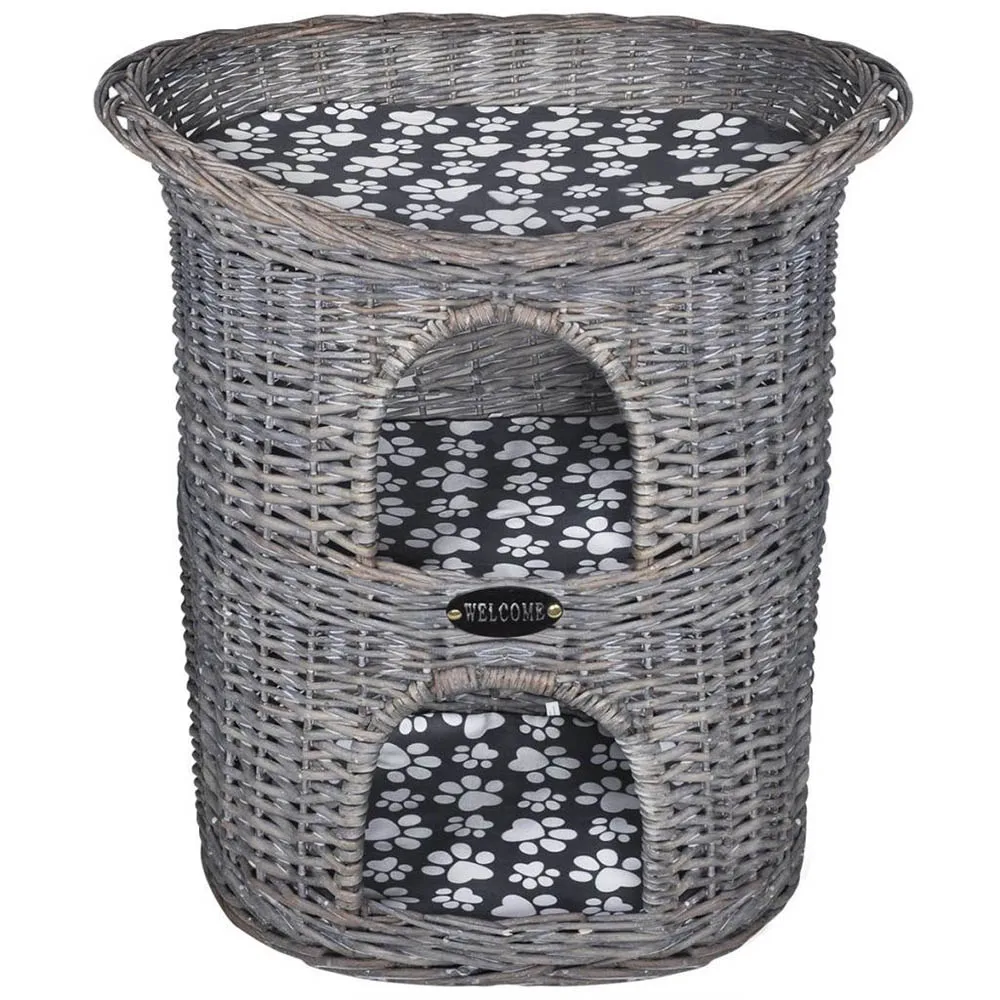 Rattan Wicker Small Pet Bed House 2-layer Pet Basket Nest Mat Pet Top Quality Manual Teddy Supplies for Dog Cat Woven Cave Bed
Rattan Wicker Small Pet Bed House 2-layer Pet Basket Nest Mat Pet Top Quality Manual Teddy Supplies for Dog Cat Woven Cave Bed