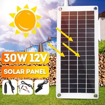 LEORY 30W 12V/5V Solar Panel USB Semi-flexible Polycrystalline Solar Cell Module DC Waterproof Outdoor Connector Battery Charger
LEORY 30W 12V/5V Solar Panel USB Semi-flexible Polycrystalline Solar Cell Module DC Waterproof Outdoor Connector Battery Charger