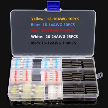 250PCS Heat Shrink Solder Sleeve Shrink Wire Butt Connectors Shrinking Tube Waterproof Electrical Wire Splice Connectors
250PCS Heat Shrink Solder Sleeve Shrink Wire Butt Connectors Shrinking Tube Waterproof Electrical Wire Splice Connectors