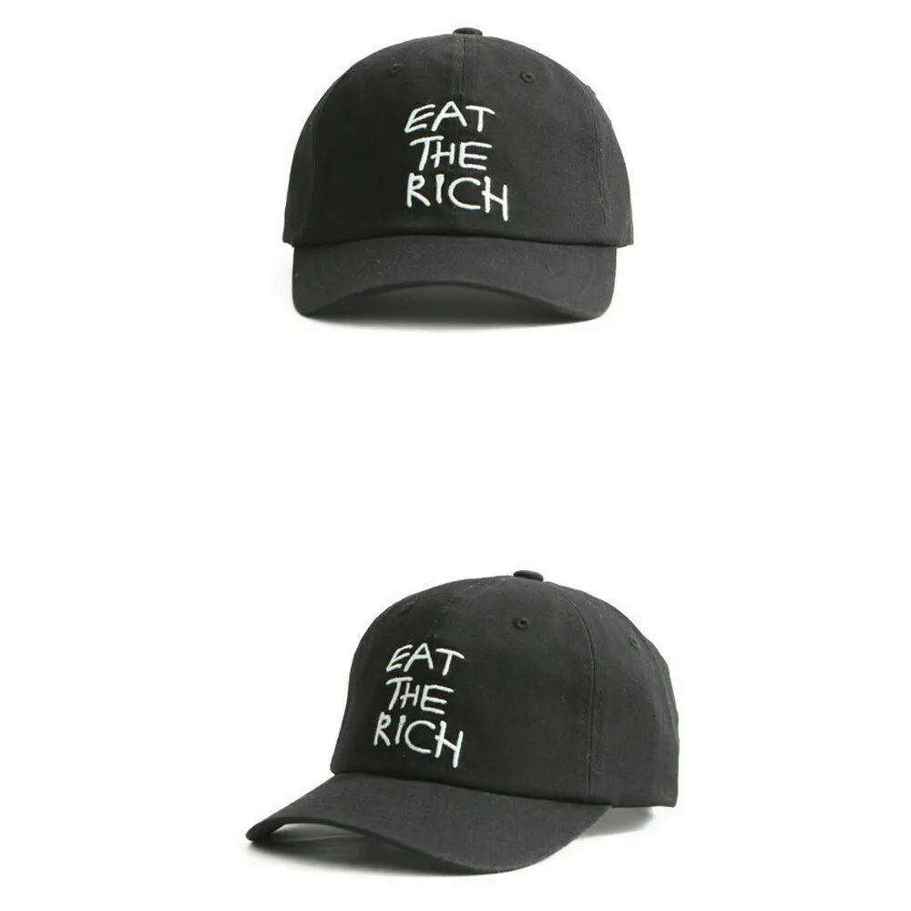 Printing Unisex Mens Womens Eat The Rich Baseball Cap Casual Adjustable Trucker Hats
Printing Unisex Mens Womens Eat The Rich Baseball Cap Casual Adjustable Trucker Hats