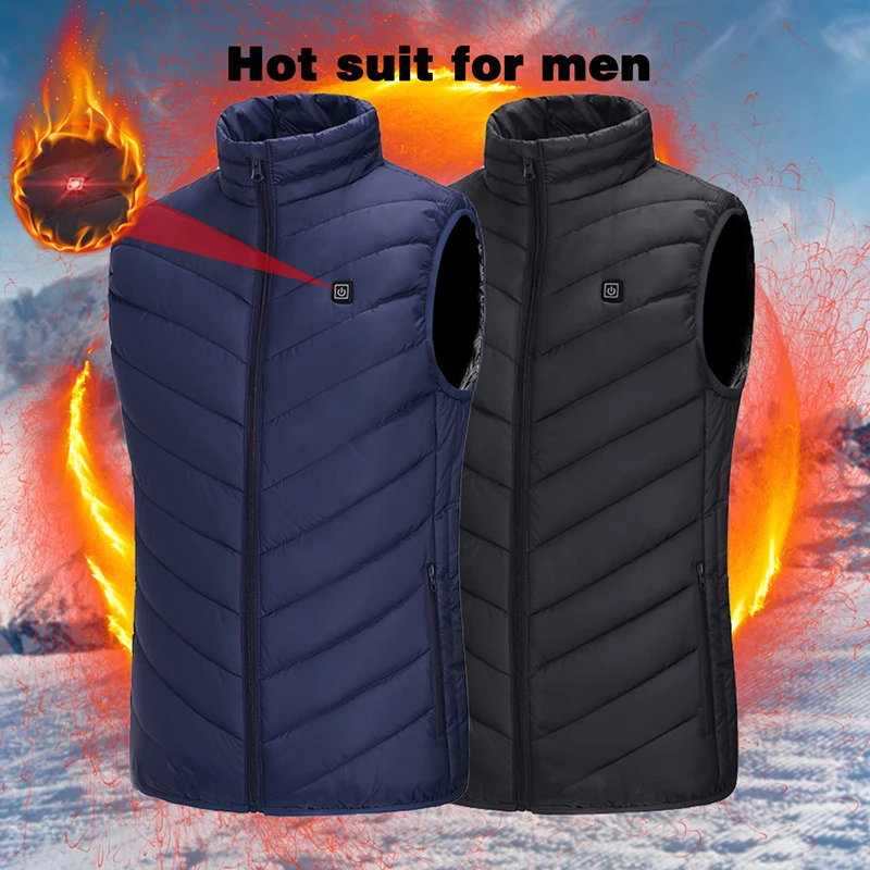 New Smart Heating Vest Jacket Outdoor Heating Film Electric Heating Clothes USB Heating Men Adjustable Vest Warm Vest
New Smart Heating Vest Jacket Outdoor Heating Film Electric Heating Clothes USB Heating Men Adjustable Vest Warm Vest