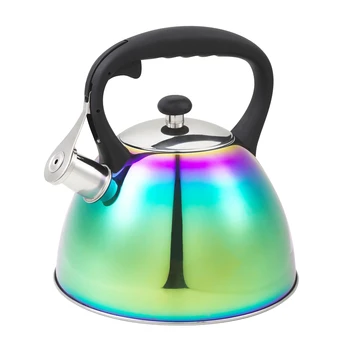 3.0l Stainless Steel Whistling Kettle Dazzling Color Water Teapot
3.0l Stainless Steel Whistling Kettle Dazzling Color Water Teapot