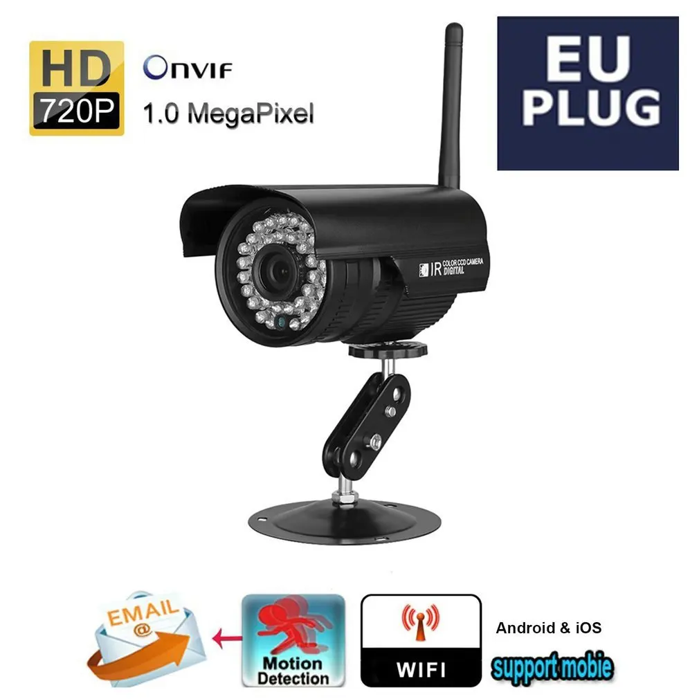 720p Waterproof Wireless Camera 1.0 Megapixel Security Monitor WiFi IP Camera Support Mobile Motion Dectection
720p Waterproof Wireless Camera 1.0 Megapixel Security Monitor WiFi IP Camera Support Mobile Motion Dectection