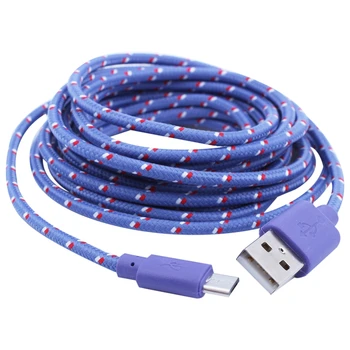 Universal 3M/10FT mini USB Nylon net Weave Data cable For Samsung Galaxy S6 Purple
Universal 3M/10FT mini USB Nylon net Weave Data cable For Samsung Galaxy S6 Purple