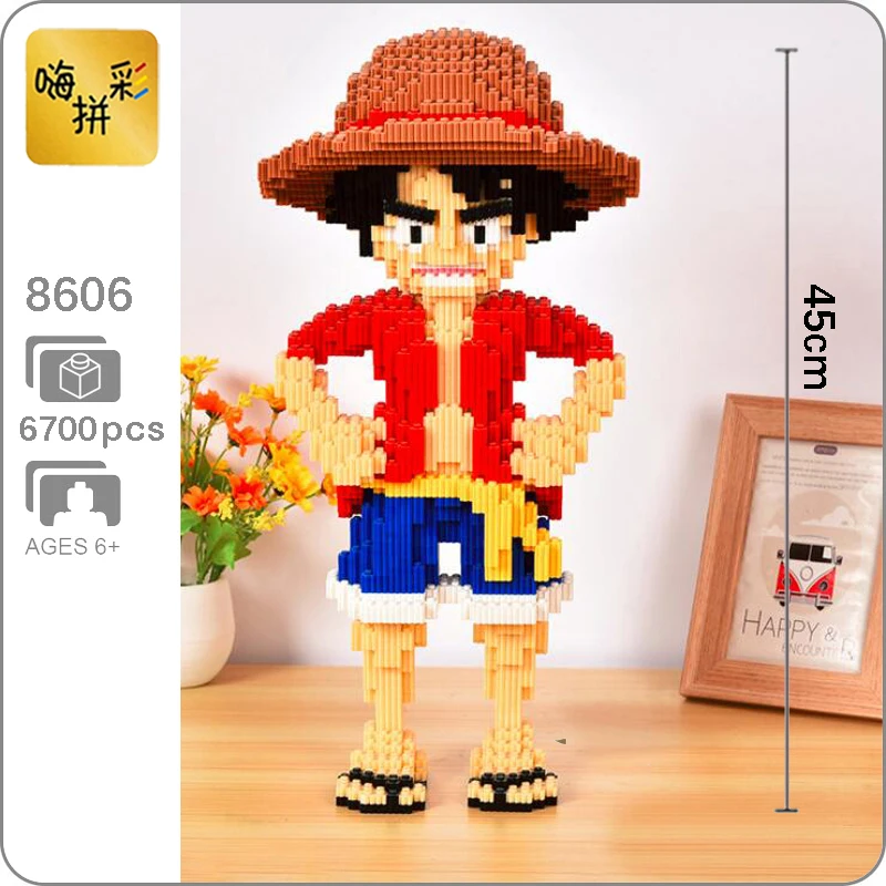 Pirate Anime One Piece Luffy Building Blocks 3D Model Mini Diamond Blocks DIY Bricks Building Assembly Toys for Boys Gifts
Pirate Anime One Piece Luffy Building Blocks 3D Model Mini Diamond Blocks DIY Bricks Building Assembly Toys for Boys Gifts