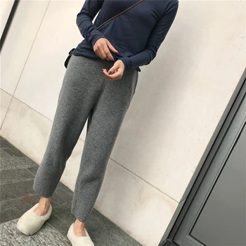 New 2020 Autumn Winter Women Pants Knitting Woolen High Waist Loose Elegant Korean Style Casual banana Pants
New 2020 Autumn Winter Women Pants Knitting Woolen High Waist Loose Elegant Korean Style Casual banana Pants
