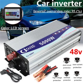 Inverter 12V/24V/48V 220V 5000W 10000W Peak- Modified Sine Wave Power Voltage Transformer Inverter Converter + LCD Display
Inverter 12V/24V/48V 220V 5000W 10000W Peak- Modified Sine Wave Power Voltage Transformer Inverter Converter + LCD Display