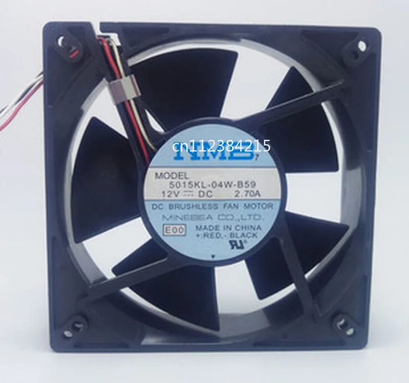 Free shipping 5015KL-04W-B59 E50 DC 12V 1.0W 3-Wire 127X127X38mm Server Cooler Fan
