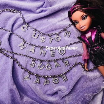 European and American Style Ins Soil Cool Rhinestone Letter Necklace Punk Dark Personality Necklace
European and American Style Ins Soil Cool Rhinestone Letter Necklace Punk Dark Personality Necklace